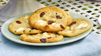 Macadamia and Cranberry Cookies